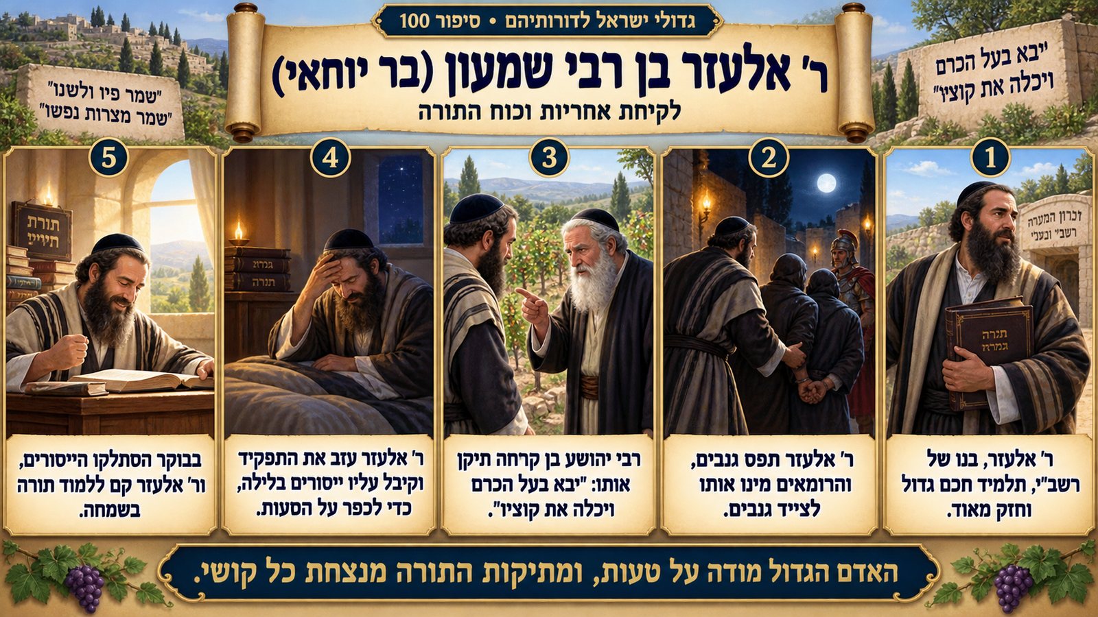 תמונת סיכום — ר' אלעזר בן רבי שמעון (בר יוחאי): ר' אלעזר בן רבי שמעון (בר יוחאי)